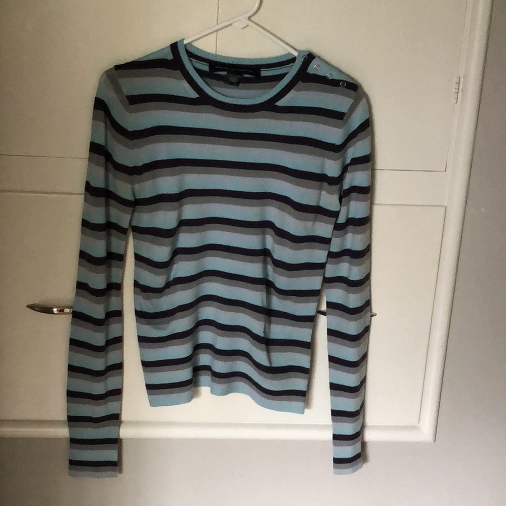 French‎ Connection Vintage Y2K striped crewneck sweater - Picture 8 of 9